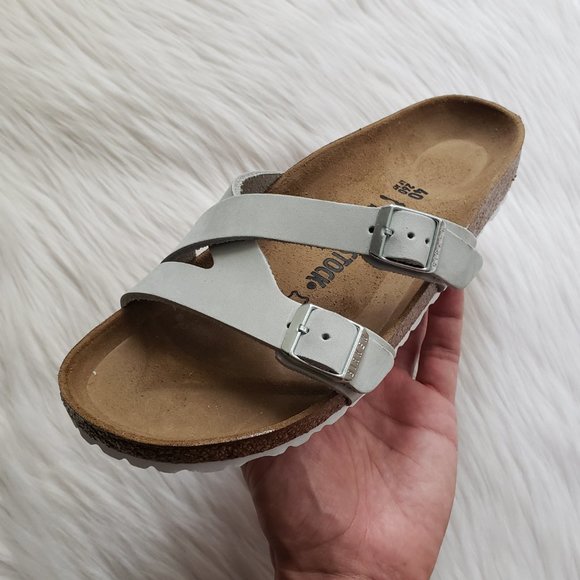 Birkenstock Yao Balance Slides Mineral Nubuck 40EU - Picture 3 of 10